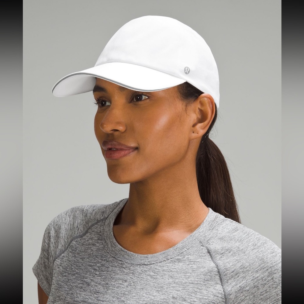 Lululemon Fast and Free Running Hat in white